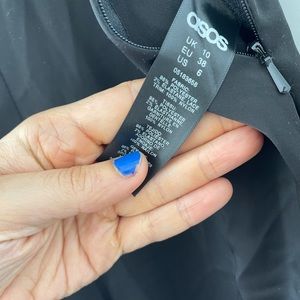 Asos Off Shoulder Satin Jumpsuit US6 Lingerie